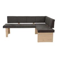 Eckbank Linn Eb - Braun/Eiche Artisan, MODERN, Holzwerkstoff/Textil (140/200cm) - MID.YOU