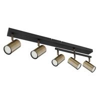 Strahler 57911-5m - Messingfarben/Schwarz, Design, Metall (70/35/17cm) - Globo