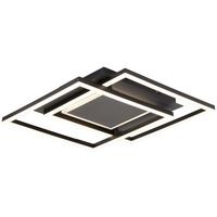 Led-deckenleuchte, 4000k Ziti - Schwarz, MODERN, Kunststoff/Metall (58/47/6cm)