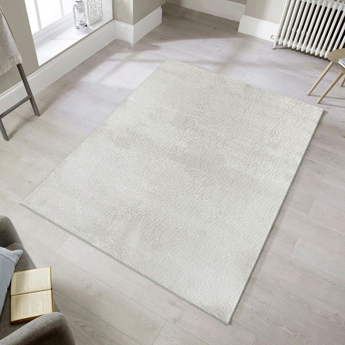 Fellteppich Grayson Hellgrau BxL: 160x220cm - Hellgrau, Textil (160/220cm) - Luca Bessoni
