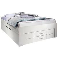 Stauraumbett Mit Bettkasten 160x00 Cm Scala Weiß - Weiß, MODERN, Holzwerkstoff (160/200cm) - Rauch Möbel