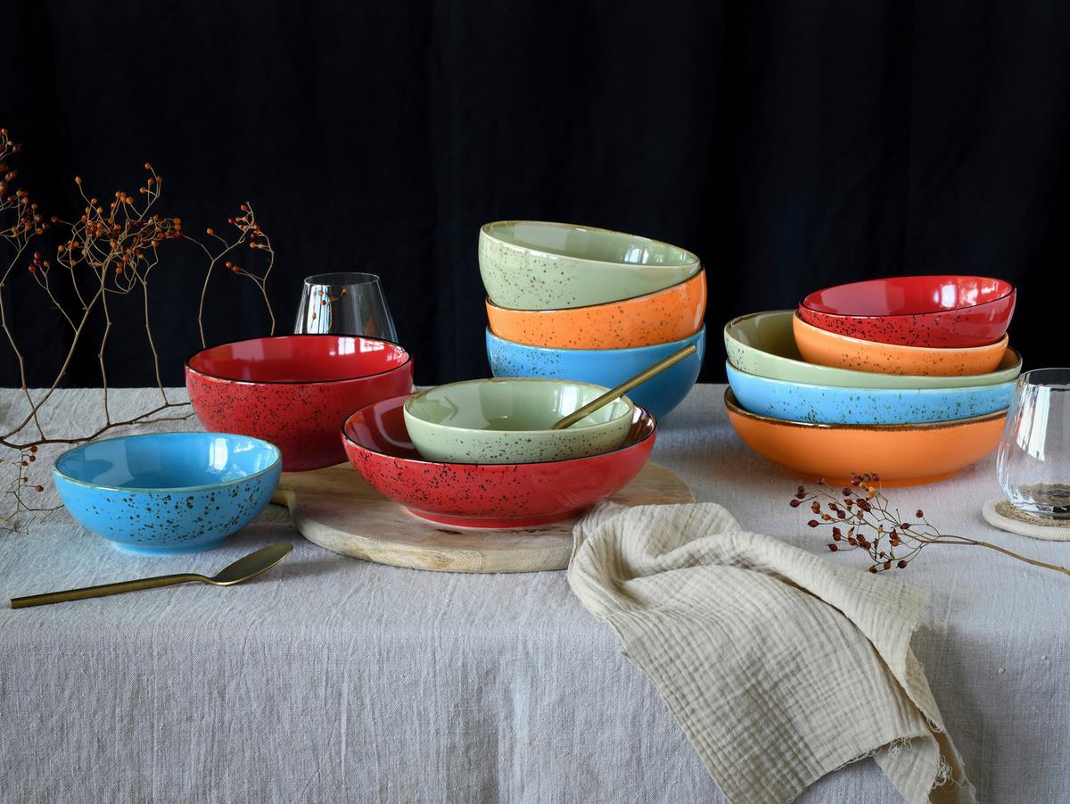 Schüsselset Nature Multicolor 12-teilig - Multicolor, Basics, Keramik - Creatable