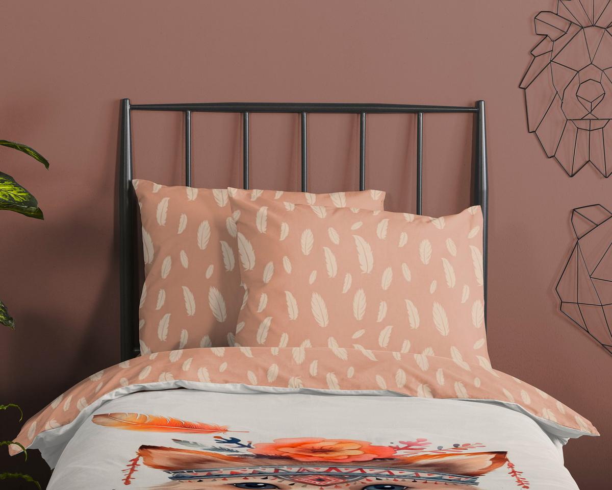 KINDERBETTWÄSCHE HAY - Hellrosa/Multicolor, Trend, Textil (140/200cm)
