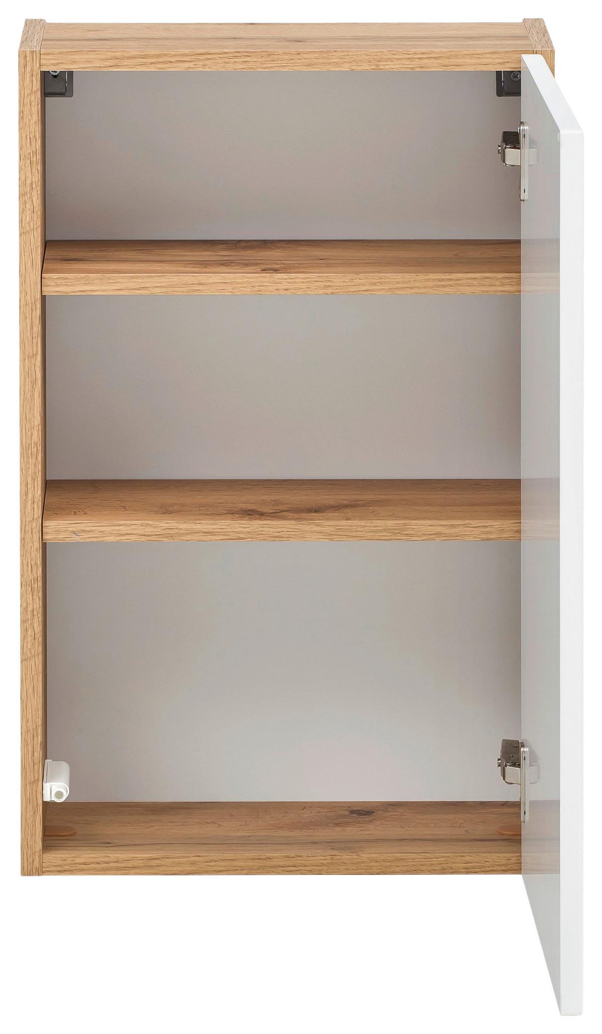 Hängeschrank Kopenhagen B: 40 cm Weiß/Eiche Dekor - Eichefarben/Weiß, KONVENTIONELL, Holzwerkstoff (40/64/20cm) - Held
