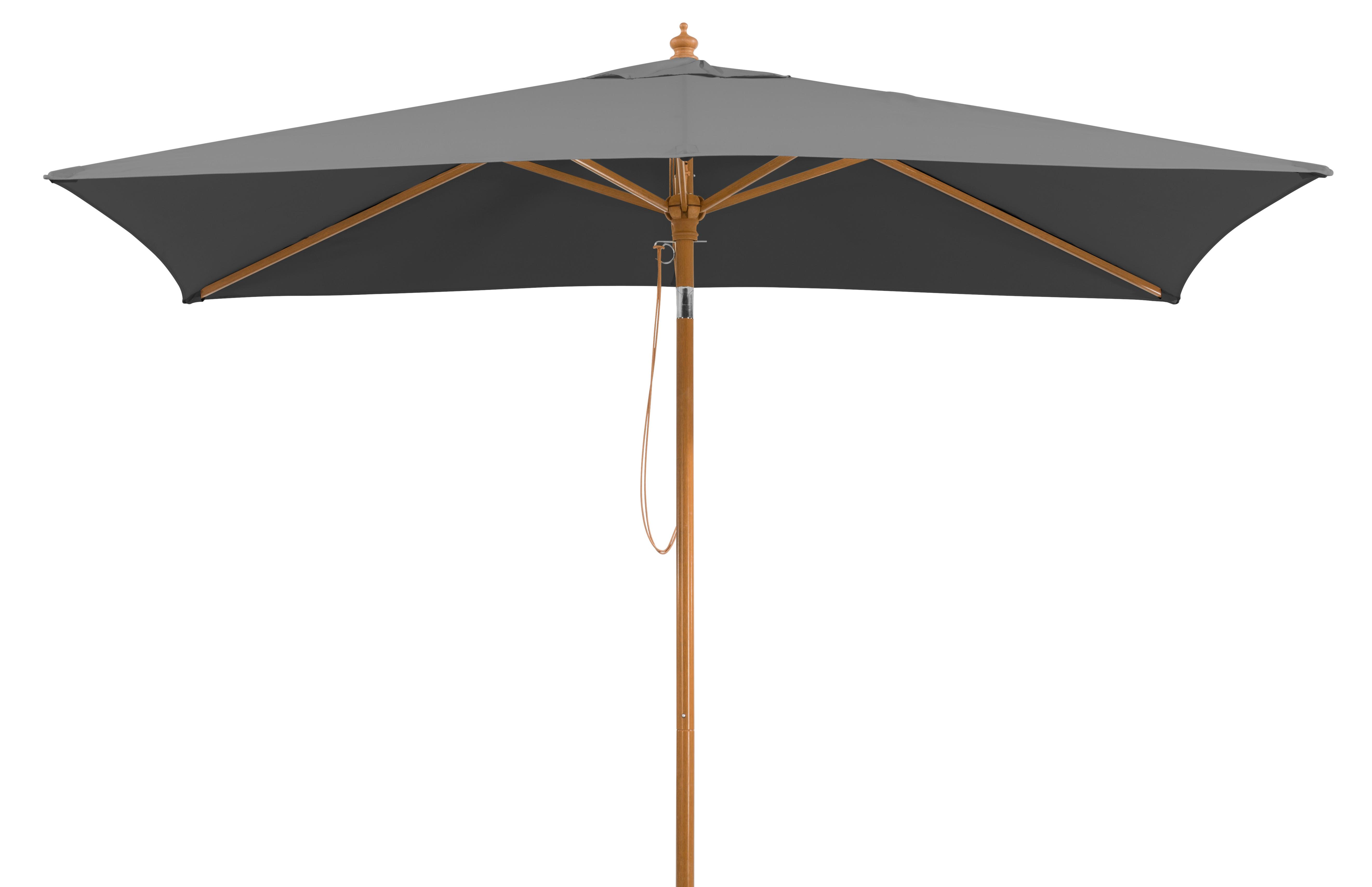 Sonnenschirm 200x261x300 cm Anthrazit - Anthrazit/Buchefarben, Basics, Textil/Metall (200/261/300cm) - Schneider