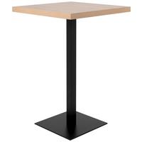 Bartisch Quadrato 70x70x105 cm Indoor - Schwarz/Eiche Artisan, MODERN, Holzwerkstoff/Metall (70/70/105cm) - MID.YOU