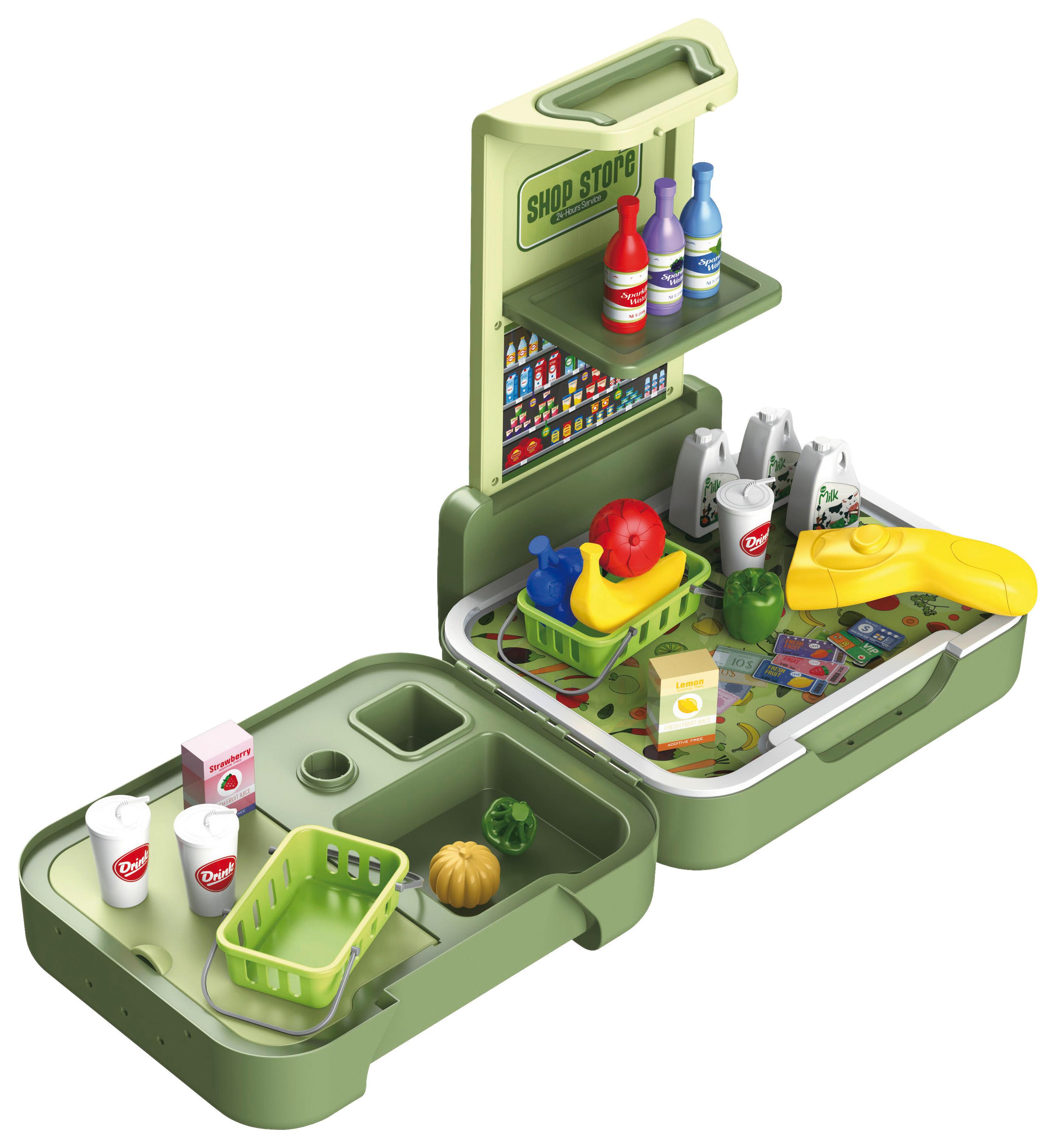 Spielkoffer Shop Store Kunststoff Ab 3 Jahren - Grün, Basics, Kunststoff (51/19/31cm)