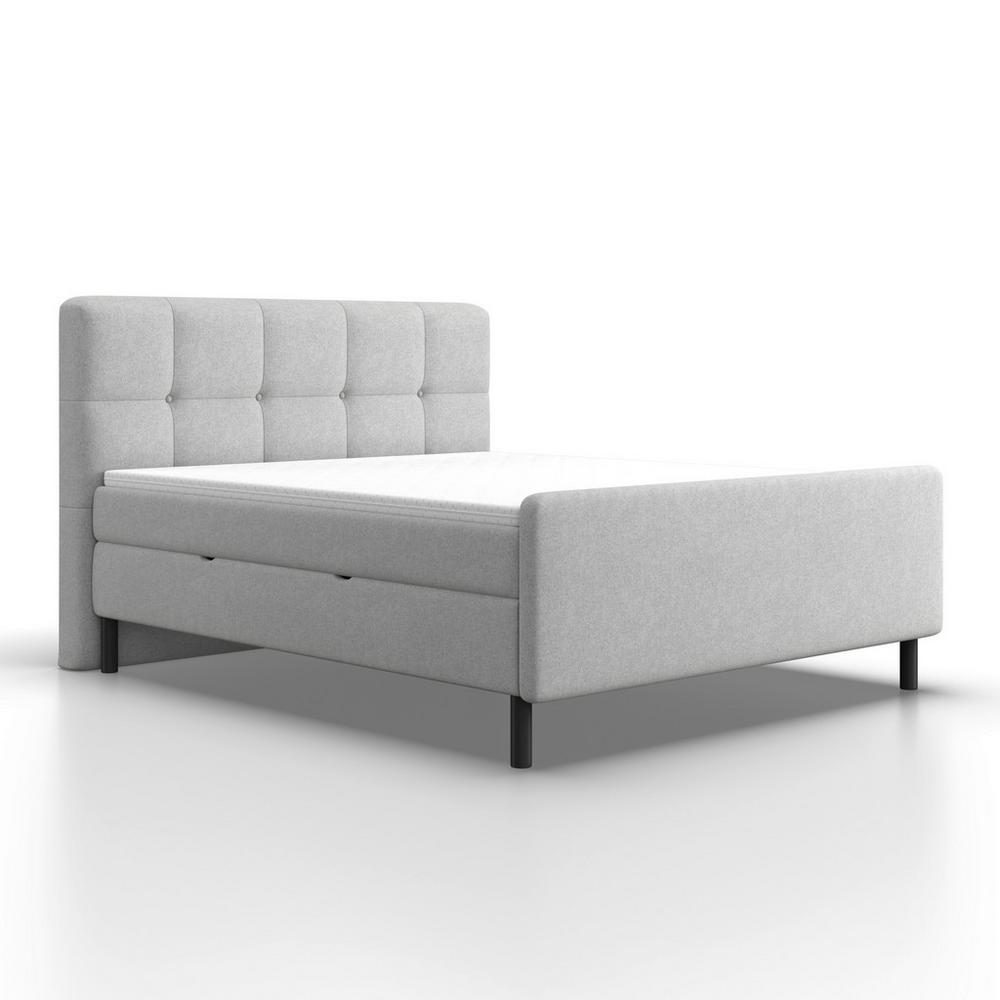 Posteľ boxspring MARBELLA 180x200, světle šedá