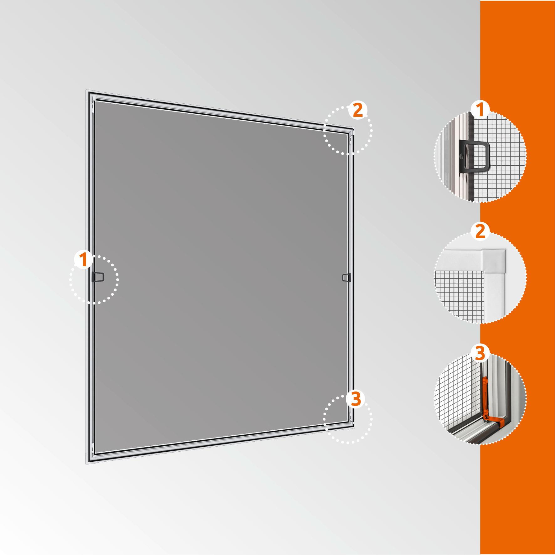 Fliegengitter Is Plus Fenster 140x150cm - Basics (140/150cm)