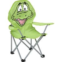 Kindersessel Linda Grün Krokodil Stahl/textil Klappbar - Grün, KONVENTIONELL, Textil (59/65/33cm) - BUNINO
