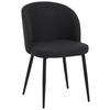 Vierfußstuhl Flo Webstoff Anthrazit, B: 49 cm - Anthrazit/Schwarz, KONVENTIONELL, Textil/Metall (49/78/58cm) - MID.YOU