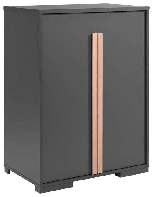 Kinderkleiderschrank London Anthrazit B: 86 Cm - Anthrazit, MODERN, Holzwerkstoff (86/116,2/56cm) - MID.YOU