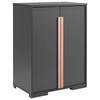Kinderkleiderschrank London Anthrazit B: 86 Cm - Anthrazit, MODERN, Holzwerkstoff (86/116,2/56cm) - MID.YOU