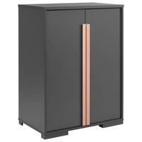 Kinderkleiderschrank London Anthrazit B: 86 Cm - Anthrazit, MODERN, Holzwerkstoff (86/116,2/56cm) - MID.YOU