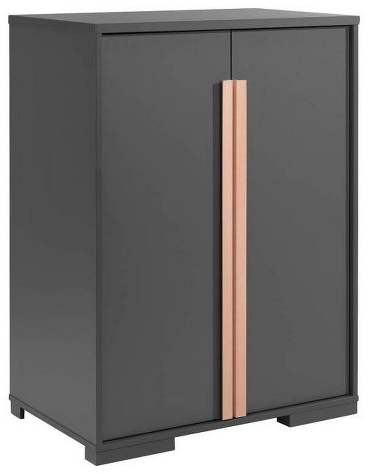 Kinderkleiderschrank London Anthrazit B: 86 Cm - Anthrazit, MODERN, Holzwerkstoff (86/116,2/56cm) - MID.YOU