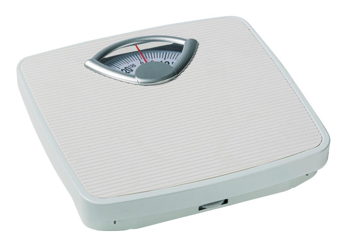 Körperwaage Analog Wenko Bis 130 Kg - Weiß, KONVENTIONELL, Kunststoff/Metall (27/4,5/26,5cm) - Wenko