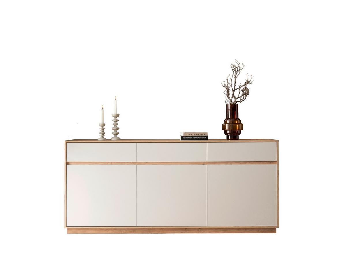 Sideboard Sonora Eiche Artisan B: 202cm - Kaschmir/Eiche Artisan, Design, Holzwerkstoff (202/89/40cm) - MID.YOU