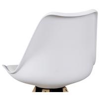 Sada stoličiek LIMA biela - biela/farba duba, Design, drevo/textil (48/89/48cm) - MID.YOU