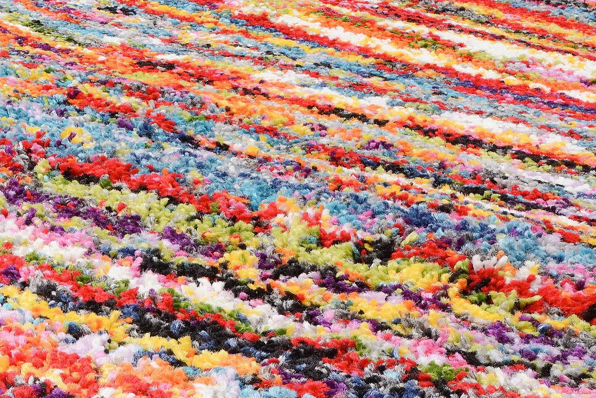 Webteppich Color Face Multicolor 140x200 cm - Multicolor, Trend, Textil (140/200cm) - Novel