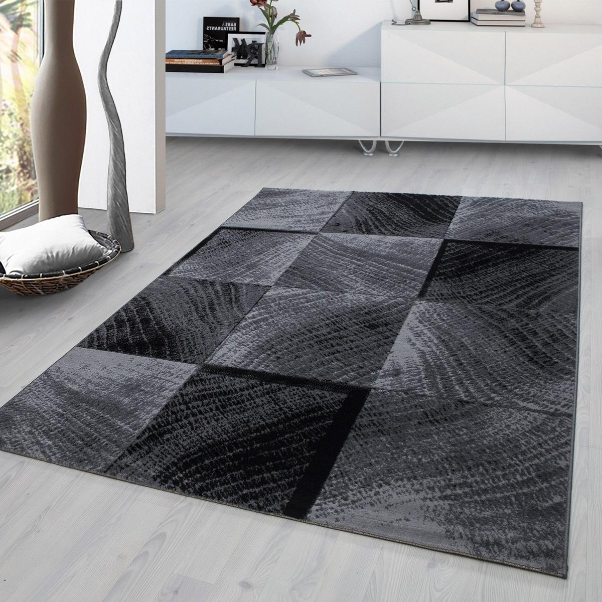 Webteppich Schwarz Naturfaser Plus 200x290 cm - Schwarz, Design, Textil (200/290cm)