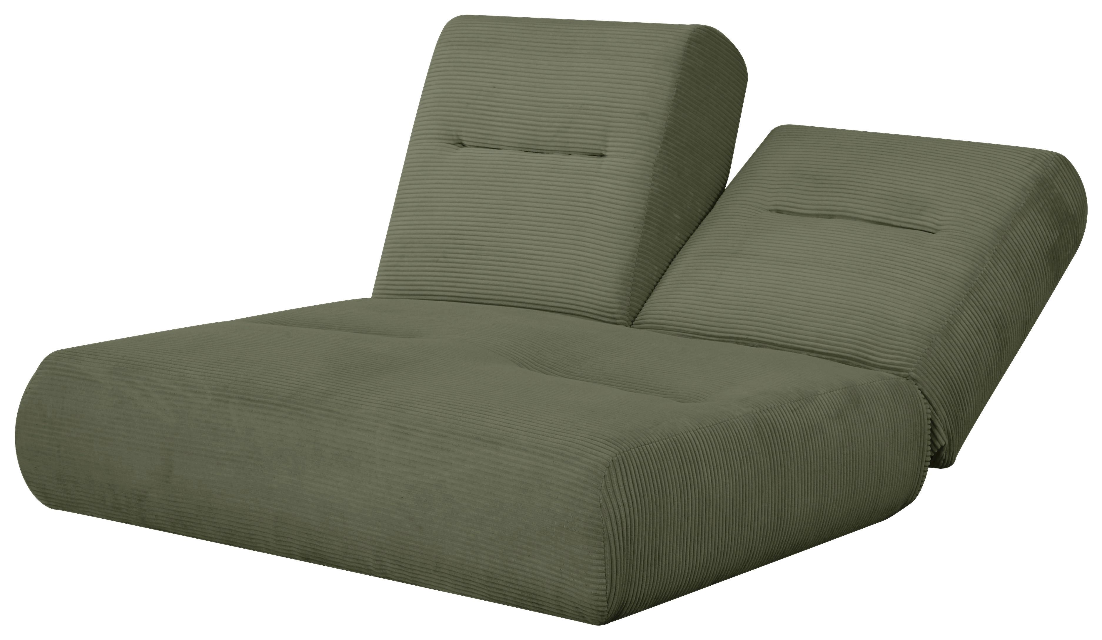 Schlafsofa Luna Olivgrün B: 159 Cm - Olivgrün, Design, Textil (159/88/160cm) - Livetastic