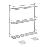 Gewürzregal Paprika-3 Gewürzregal 3 Etg. - Silberfarben, Basics, Metall (32/8/33cm)