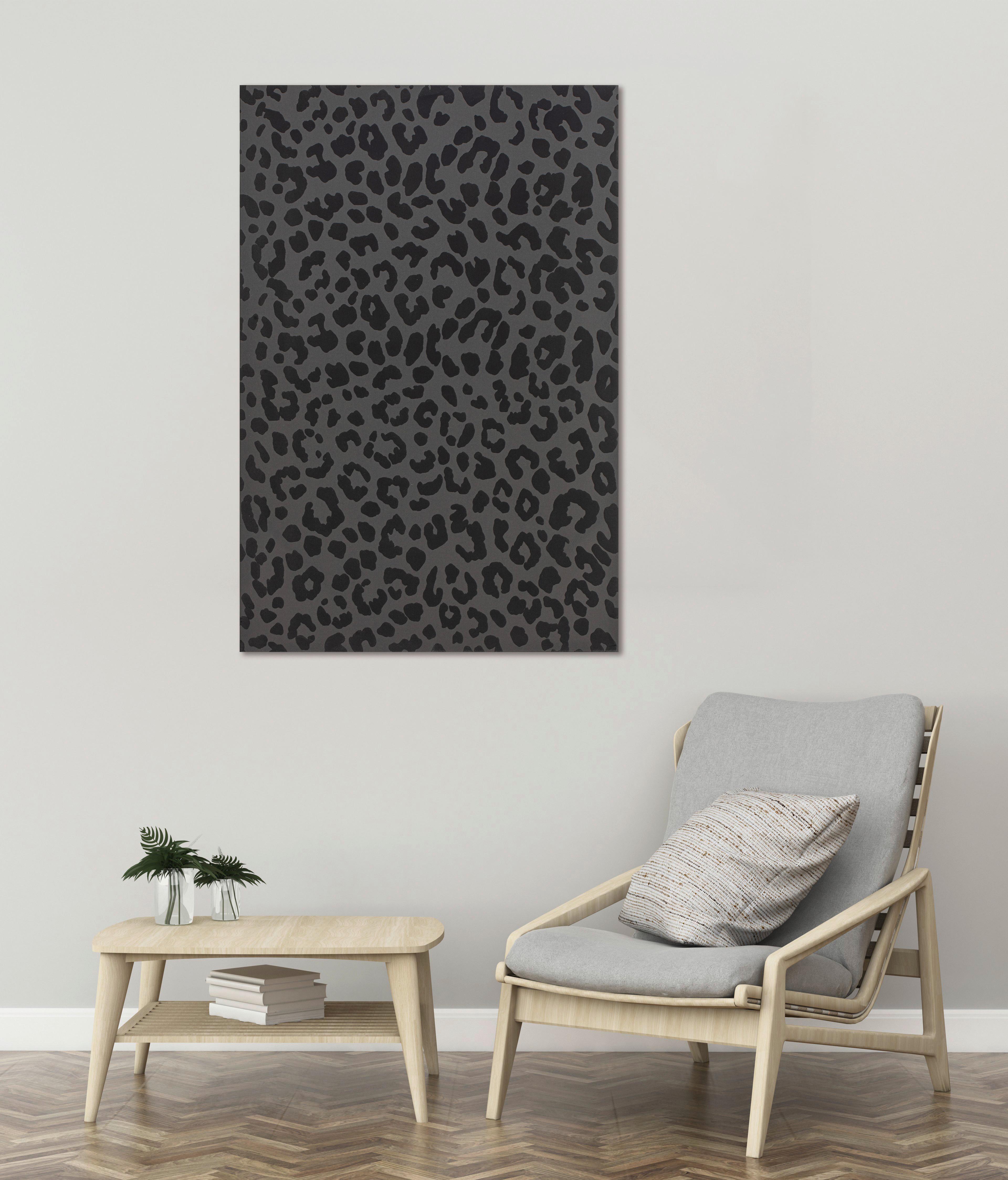 Obraz na plátne LEO - čierna, kompozitné drevo/textil (60/90/2,8cm) - Mömax