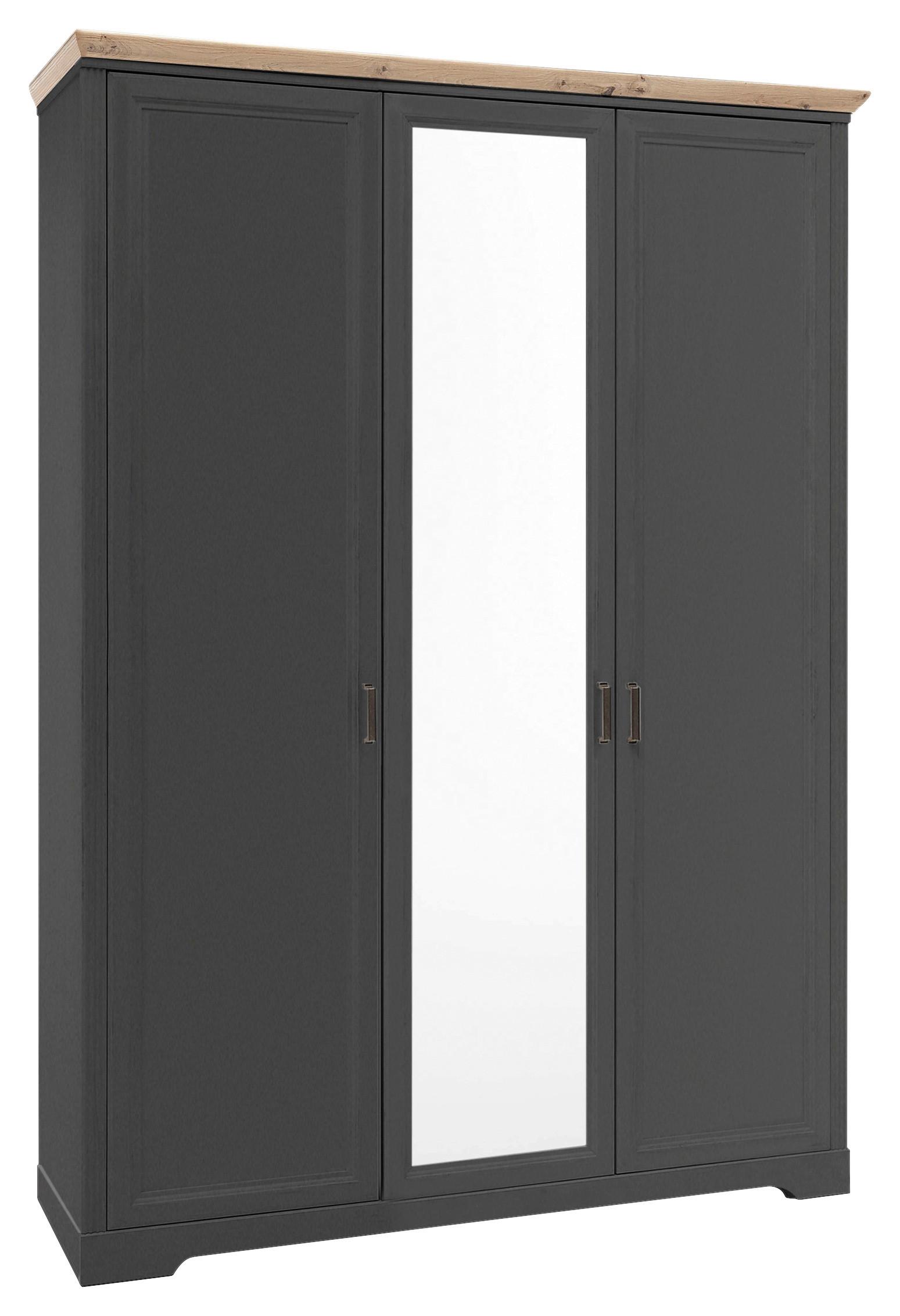 Drehtürenschrank mit verspiegelter Türfront