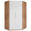 Eckschrank B: 120 Cm Level, Weiß/eiche Dekor - Eichefarben/Weiß, MODERN, Holzwerkstoff (120/236/120cm) - MID.YOU