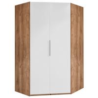 Eckschrank B: 120 Cm Level Weiß / Eichefarben - Eichefarben/Weiß, MODERN, Holzwerkstoff (120/236/120cm) - MID.YOU