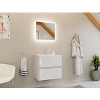 Badezimmer Limes Weiß Hochglanz B: 60cm - Weiß Hochglanz/Weiß, Basics, Keramik/Holzwerkstoff (60cm) - MID.YOU