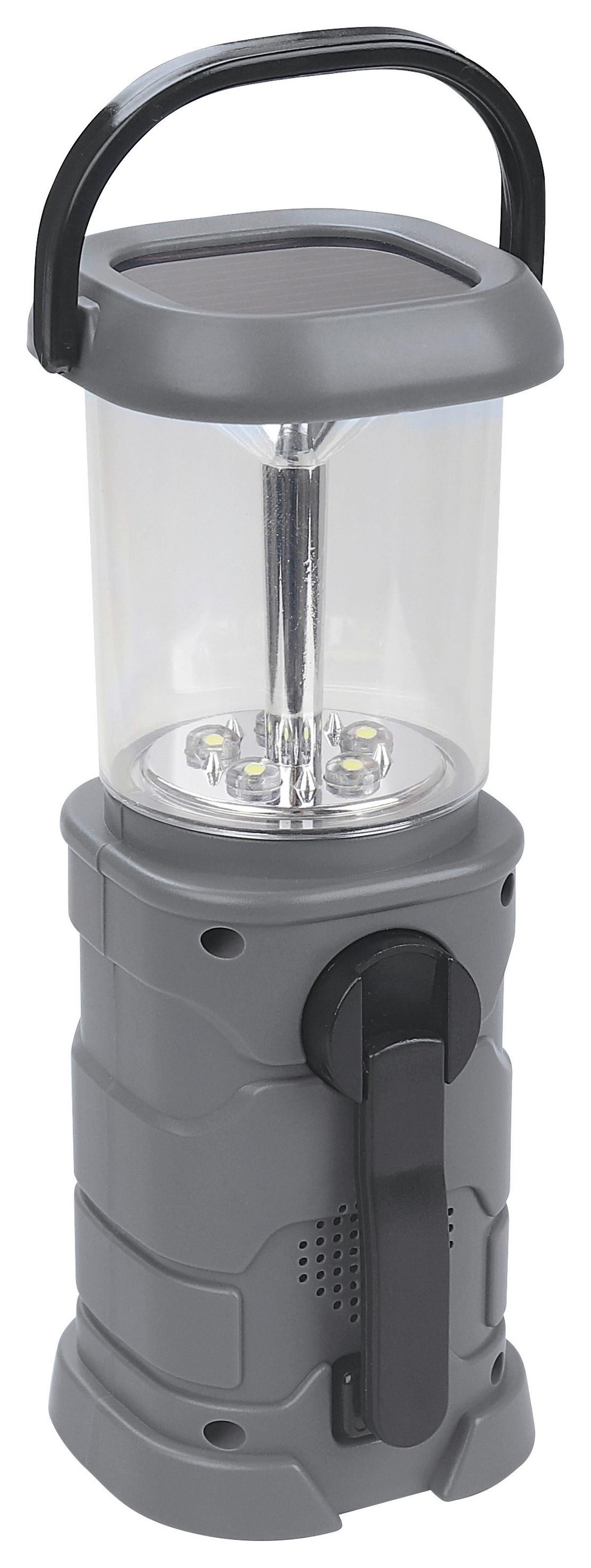 Solar-Laterne Anthrazit Easy Max, H: 7,5 cm - Anthrazit, Basics, Kunststoff (18,5/7,8/7,5cm)
