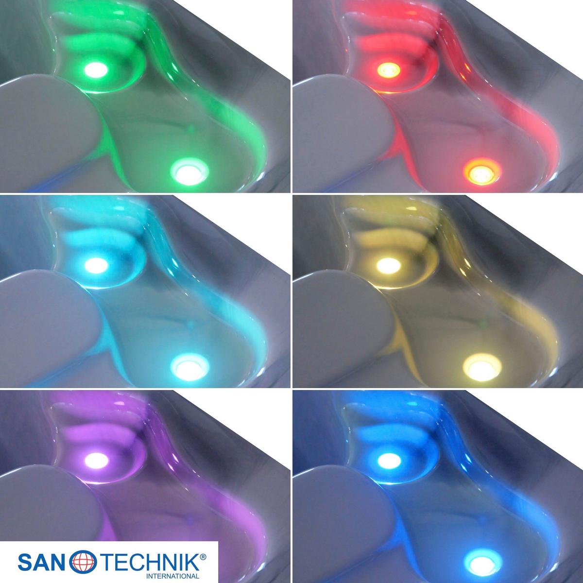 Whirlpool SPA07 für bis zu 3 Personen - Grauweiß, Basics, Kunststoff (205/130/70cm) - Sanotechnik