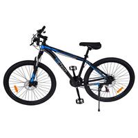 Mountainbike Hardtail 18 Zoll Dachstein 21 Gänge - Schwarz/Dunkelblau, KONVENTIONELL, Leder/Kunststoff (170/20/95cm)