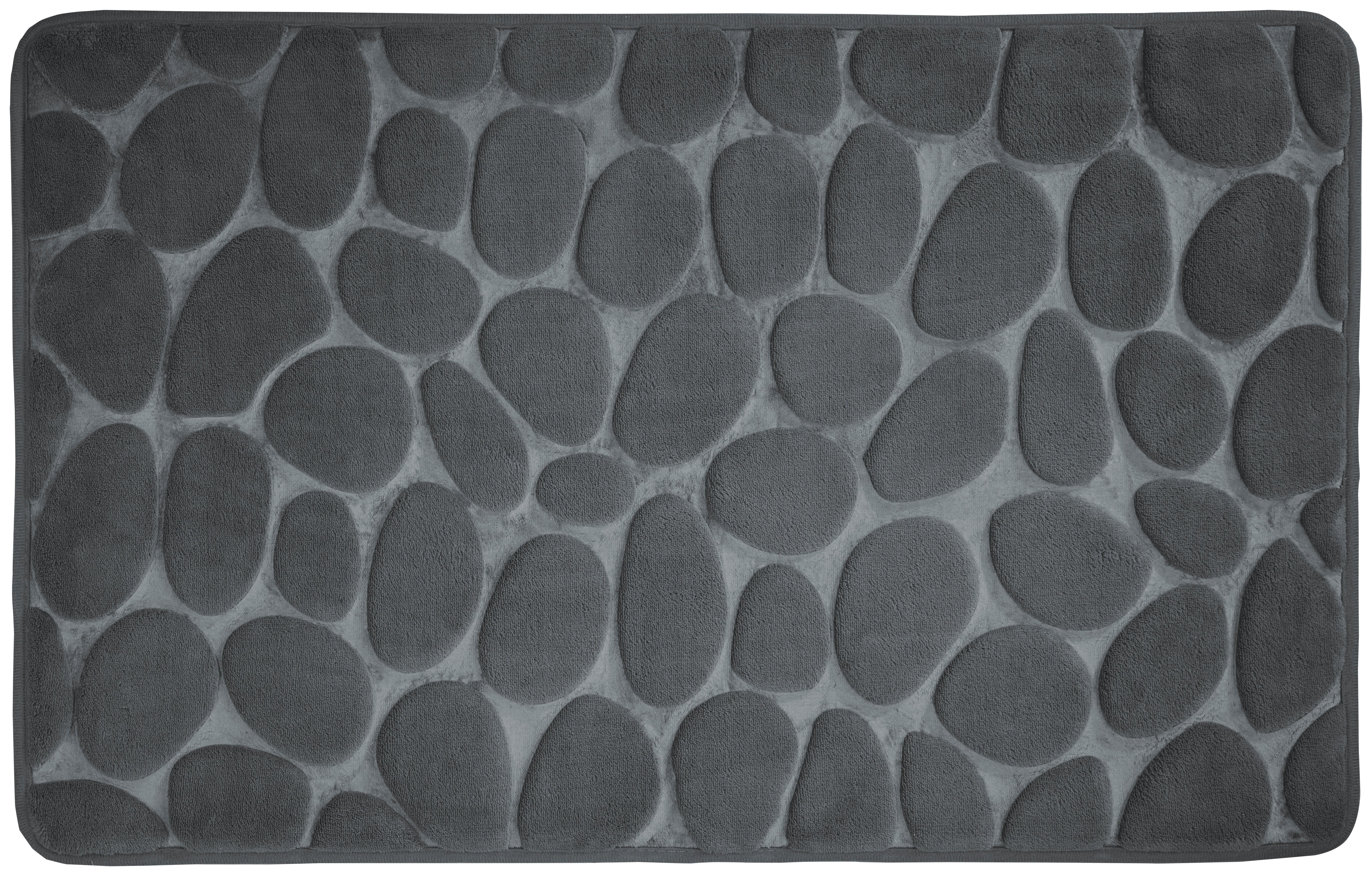 KÚPEĽŇOVÁ PREDLOŽKA STONE - antracitová, Basics, textil (45/60cm)