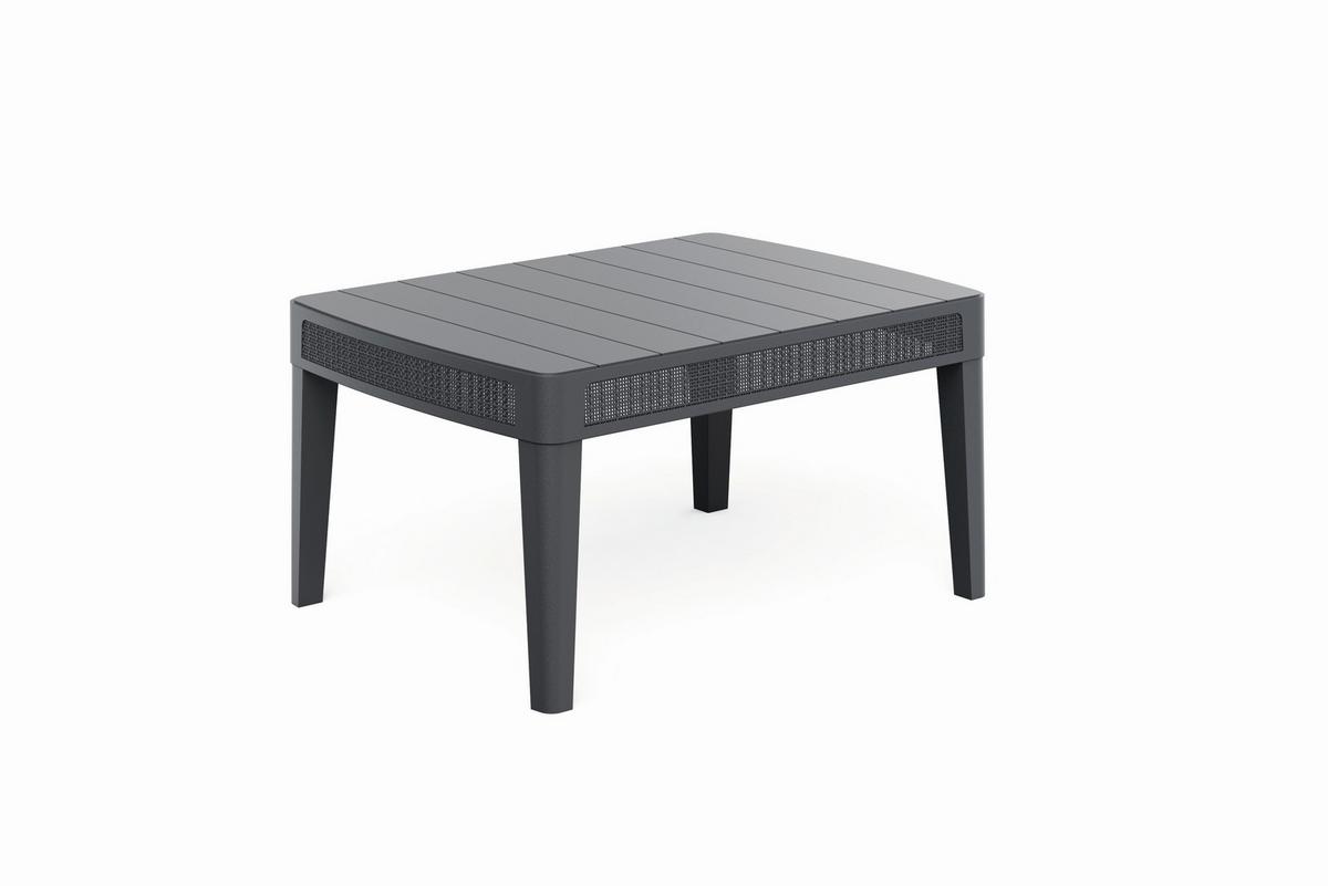 SÚPRAVA ZÁHRADNÉHO NÁBYTKU ATLAS - grafitová, Basics, plast