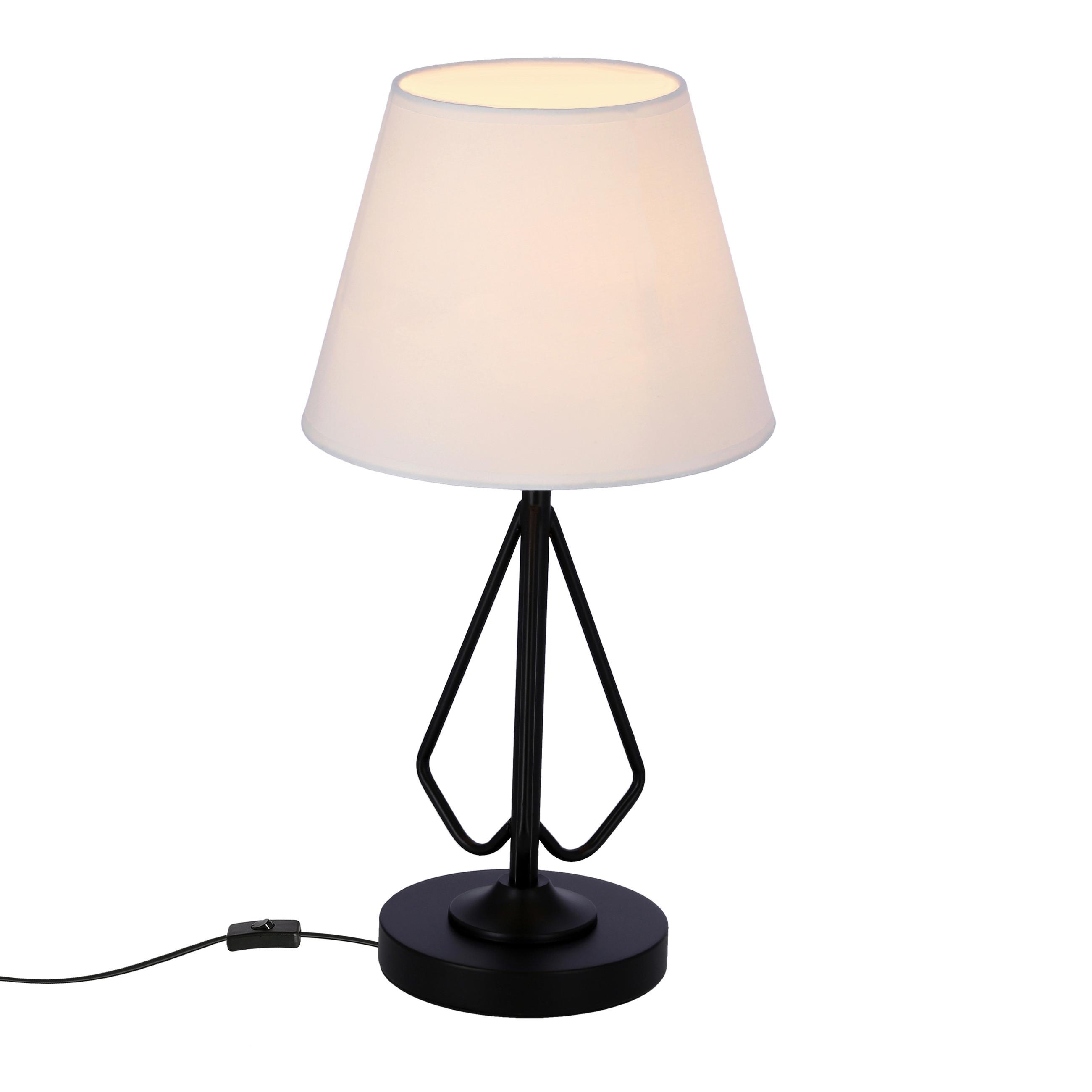 TISCHLEUCHTE 50501089 MORLEY - Schwarz/Weiß, Basics, Kunststoff/Metall (16/25/26cm)