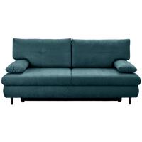 Schlafsofa Virgo - Petrol/Schwarz, KONVENTIONELL, Textil (212/97/105cm) - MID.YOU
