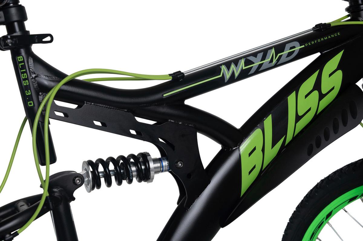 WYLD Mountainbike Fully Bliss schwarz/Grün 26'' - Schwarz, LIFESTYLE, Metall (25/140/60cm)