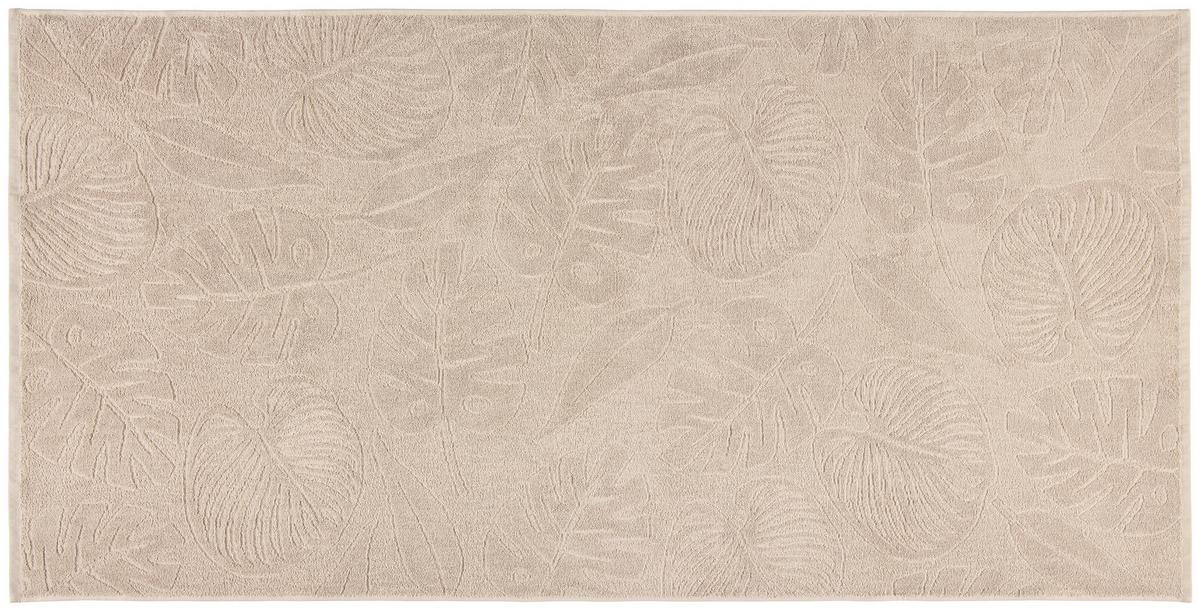 Strandtuch Tropical - Beige, MODERN, Textil (75/150cm) - Luca Bessoni