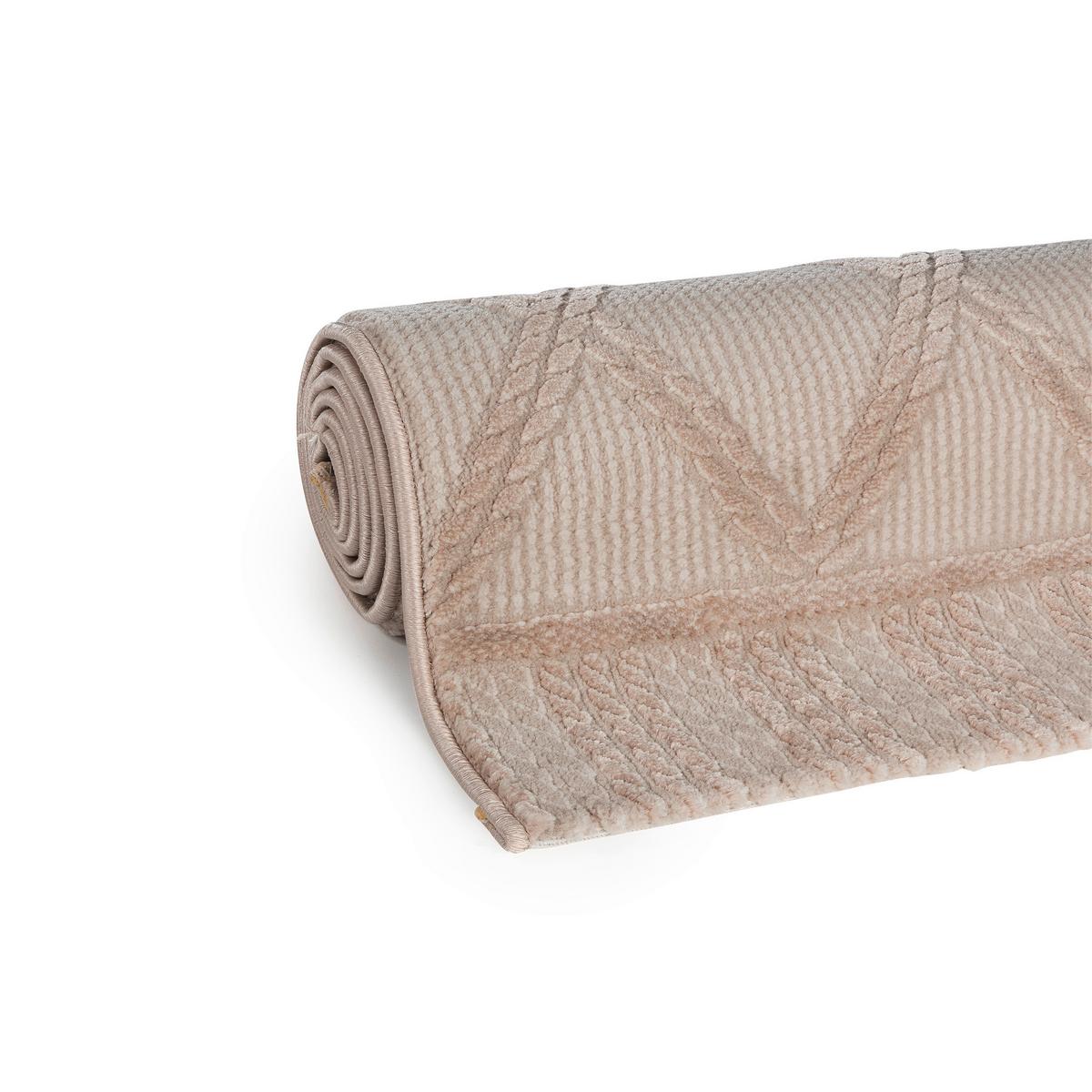 Webteppich Beige Ricarda 80x150 cm - Beige, MODERN, Textil (80/150cm)