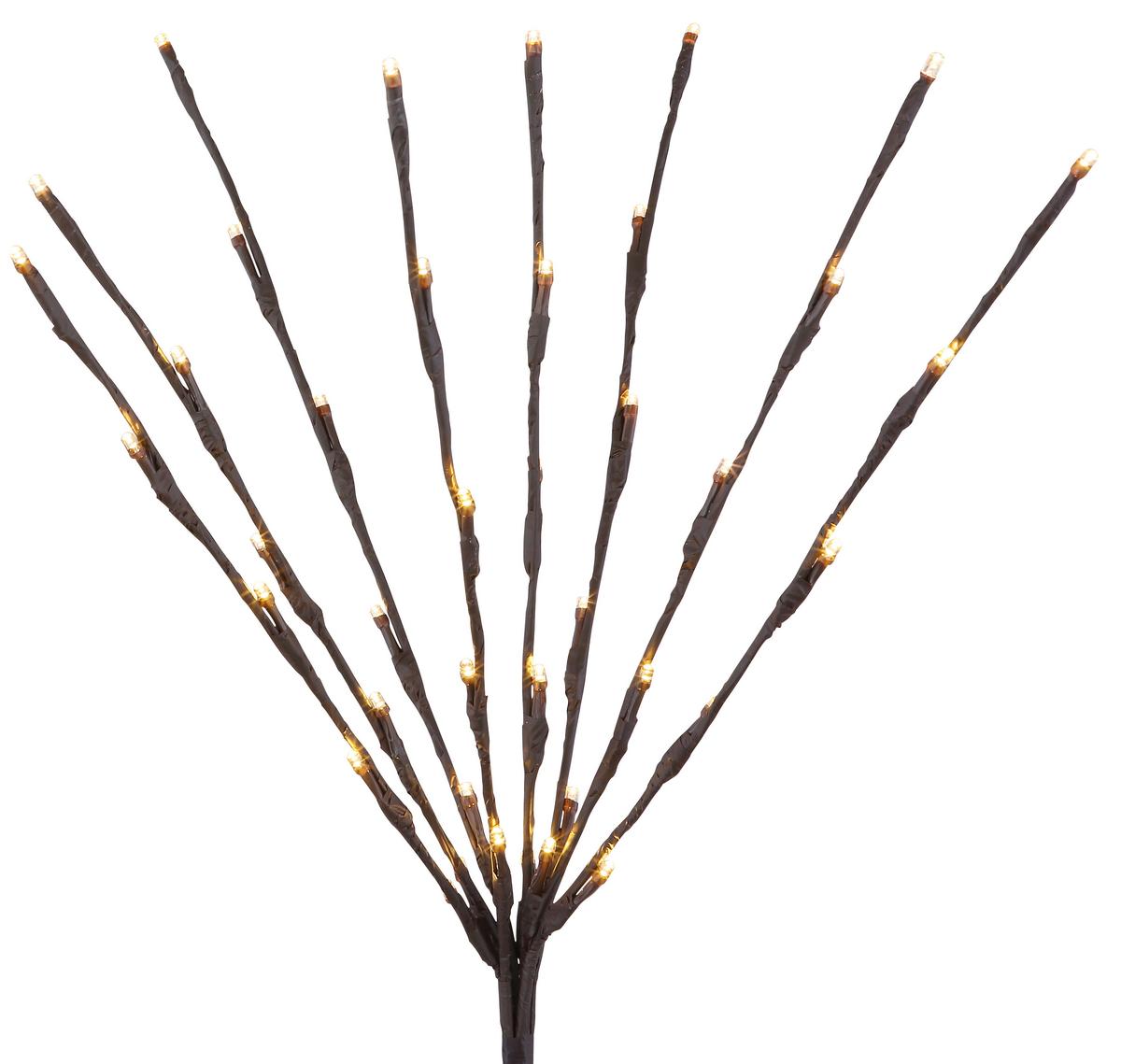 Solarleuchte Braun 120xled H: 62 cm - Braun, Basics, Kunststoff (900/62cm) - Globo