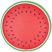 Schwimmkissen Melone Textil Grün/Rot mit Reißverschluss - Rot/Grün, Basics, Textil (85/22cm)