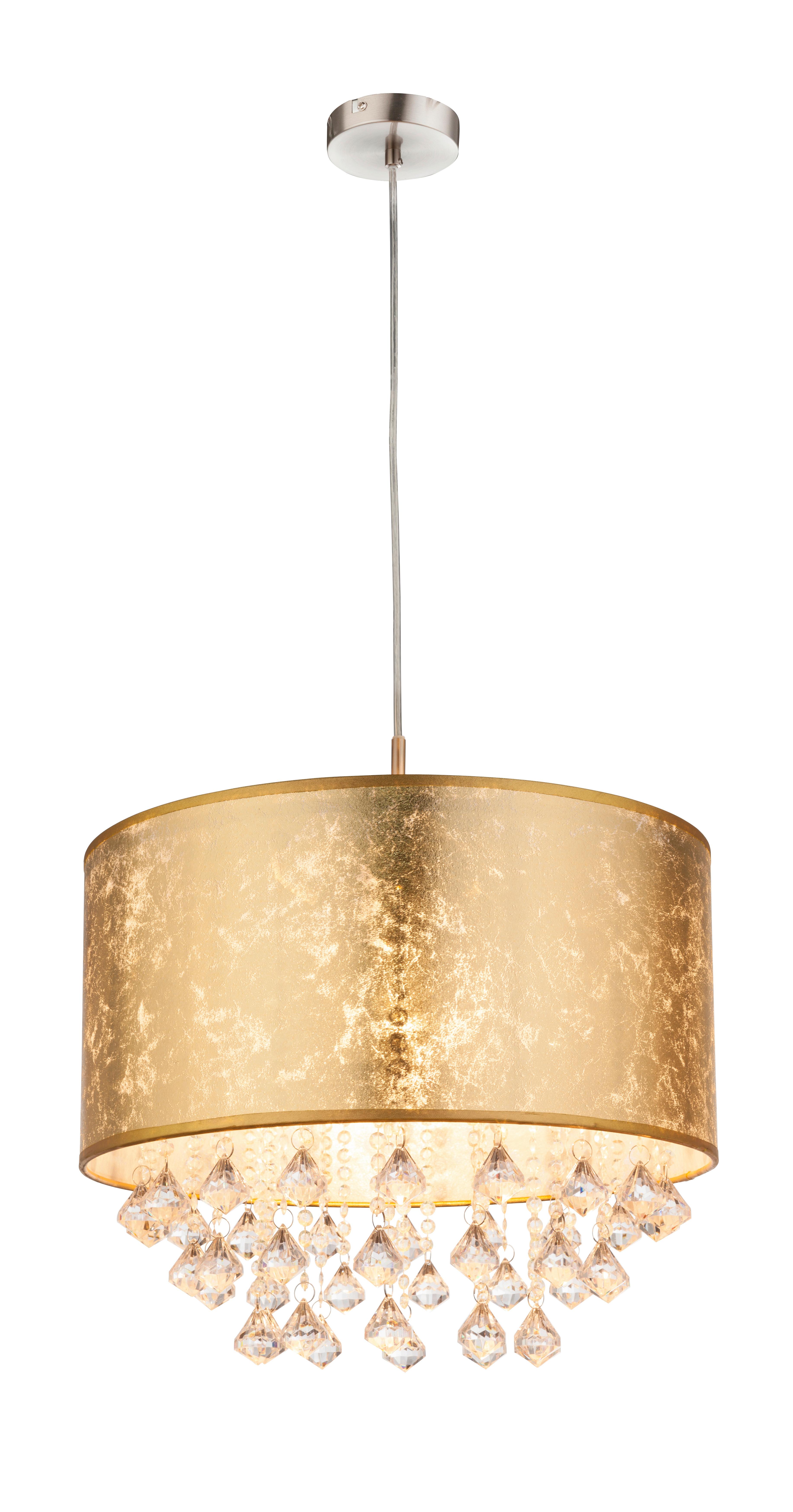 Hängeleuchte Vision H: 140 cm 1-Flammig Goldfarben