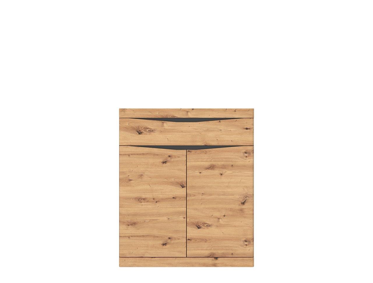 Cipősszekrény Turino - tölgyfa, Modern, faalapú anyag (86/101,6/40cm)
