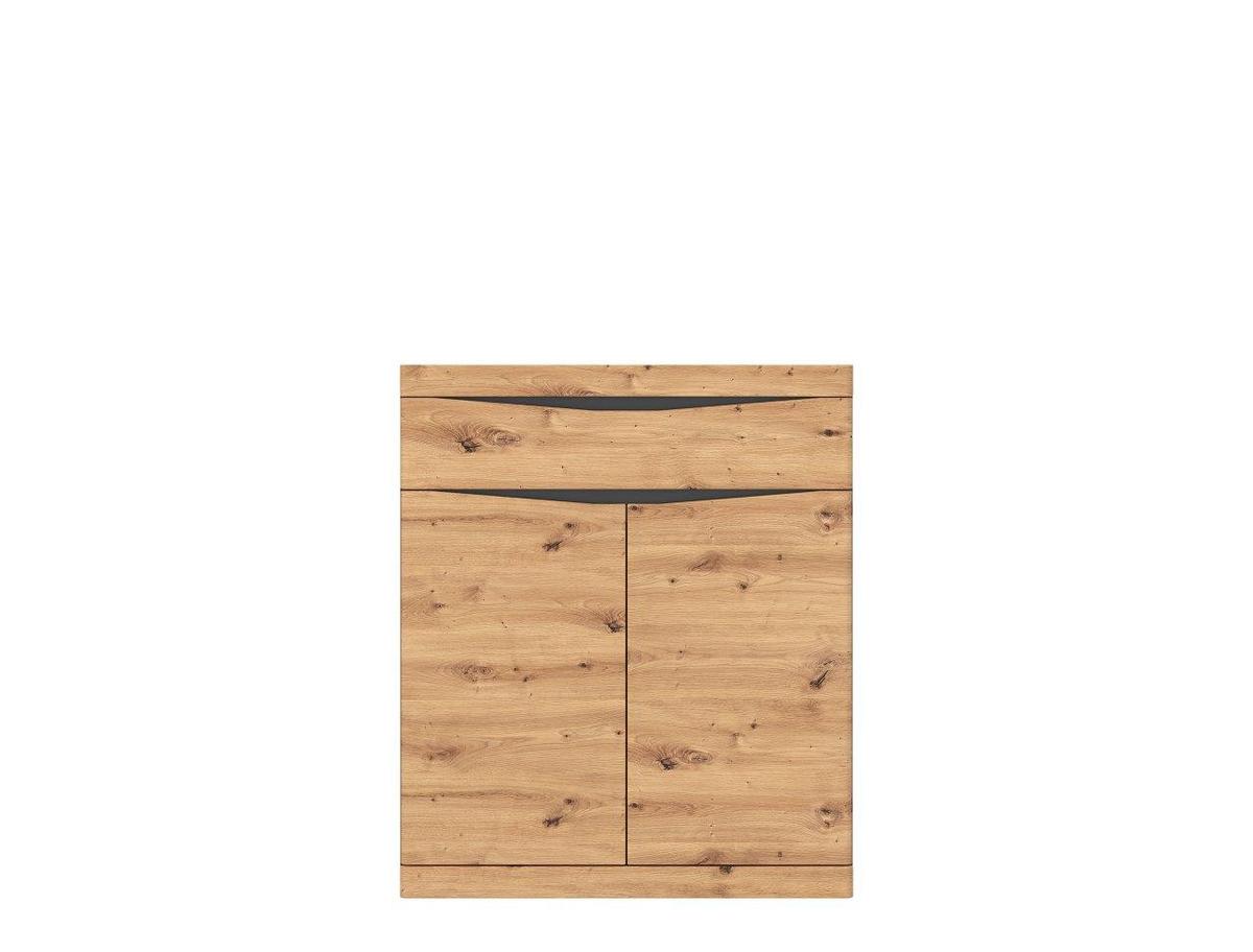 Schuhschrank Turino Eiche Artisan Dekor B: 86 Cm - Eichefarben, MODERN, Holzwerkstoff (86/101,6/40cm)