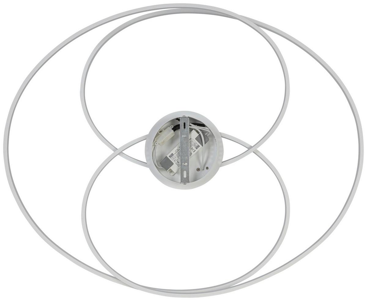 STROPNÉ LED SVIETIDLO WILMA - biela, Modern, kov/plast (65/80/15,5cm) - Mömax