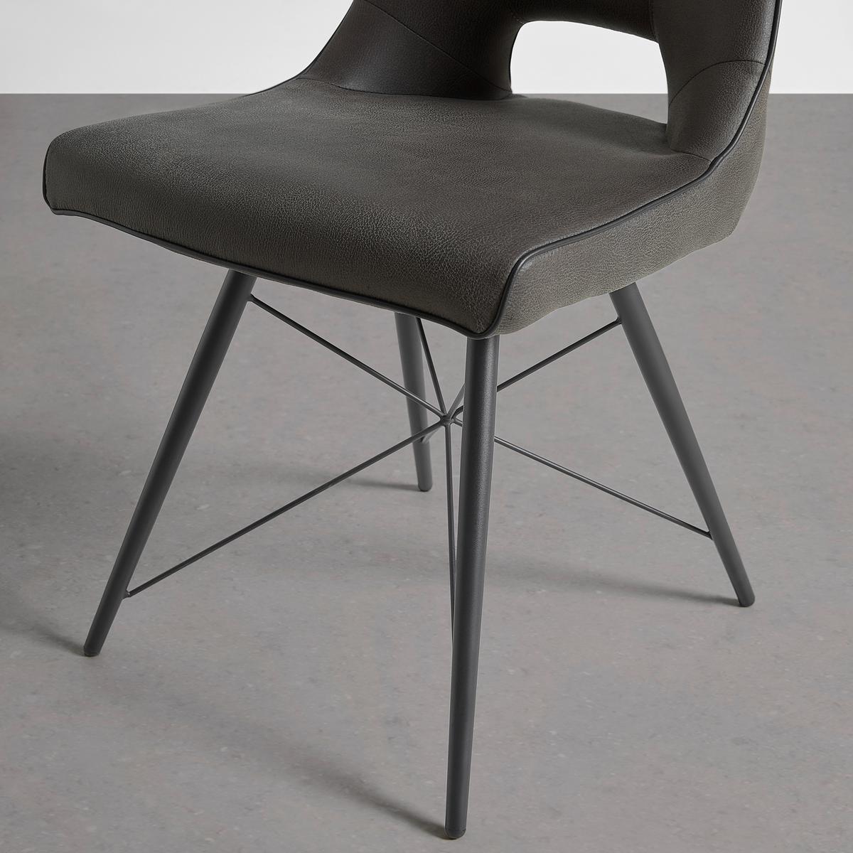 Židle Celina, šedá - šedá/černá, Moderní, kov/dřevo (47/91.5/62cm) - Mömax