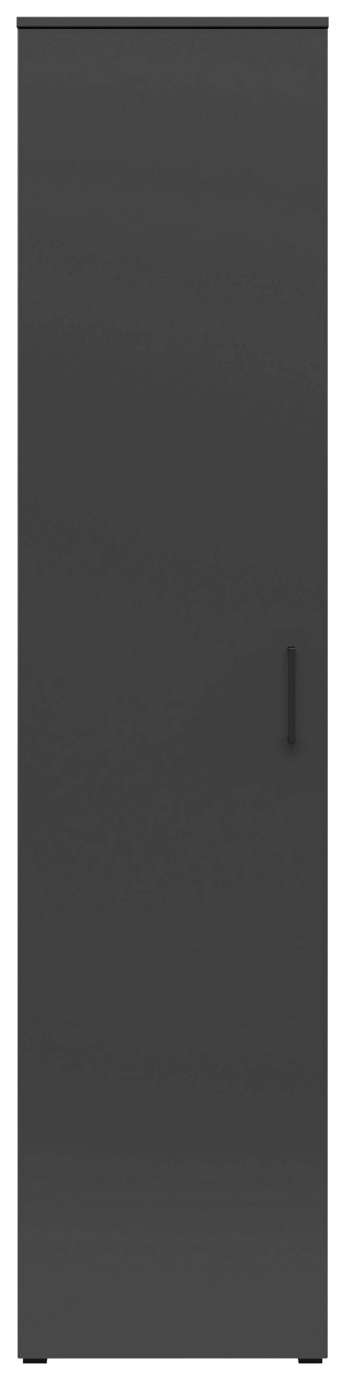 Skriňa MULTISTAURAUM š: 45 cm - čierna/grafitová, Modern, kompozitné drevo/plast (45/195/40cm)