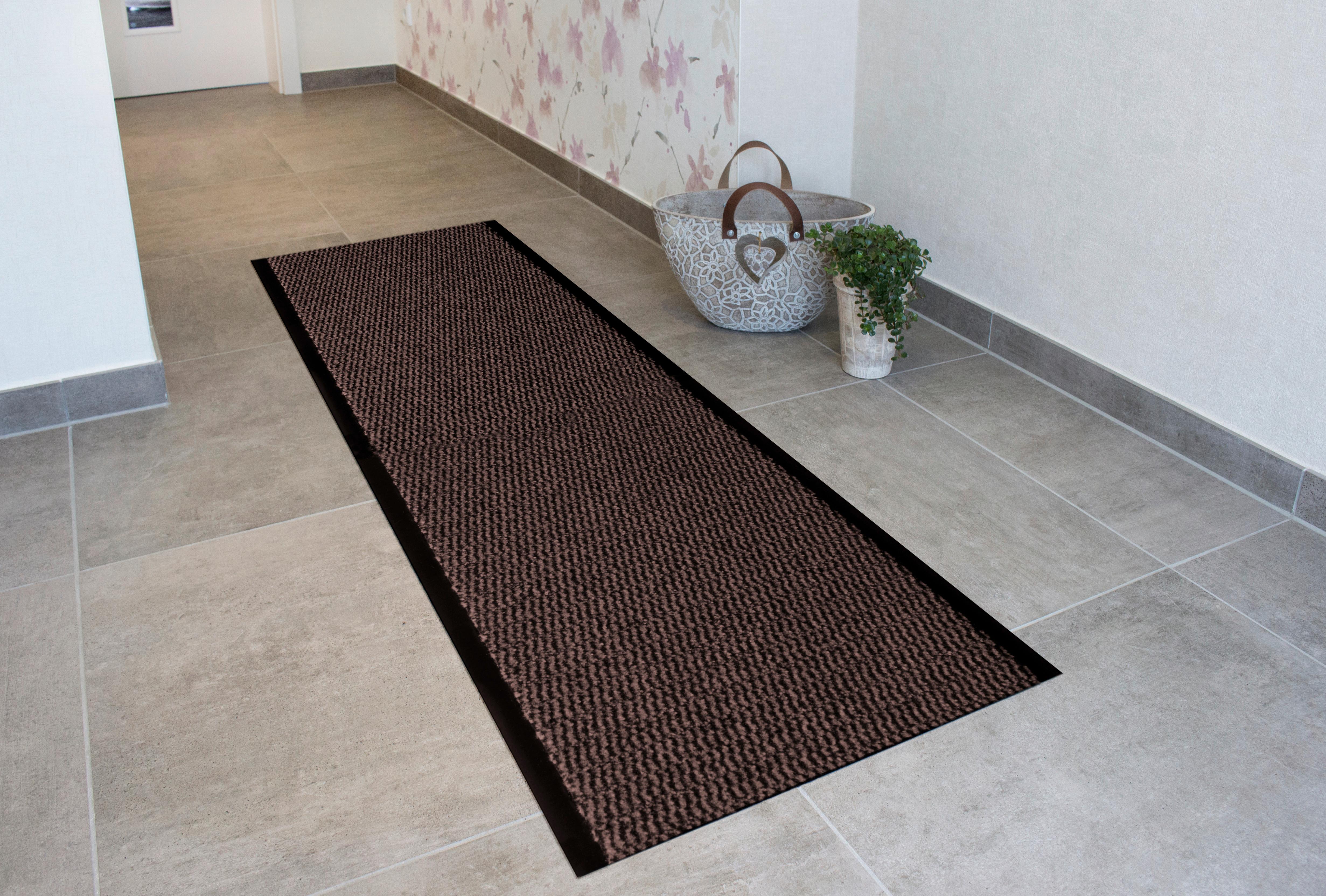 Läufer Entree - Braun, Basics, Kunststoff (120/300cm) - Novel
